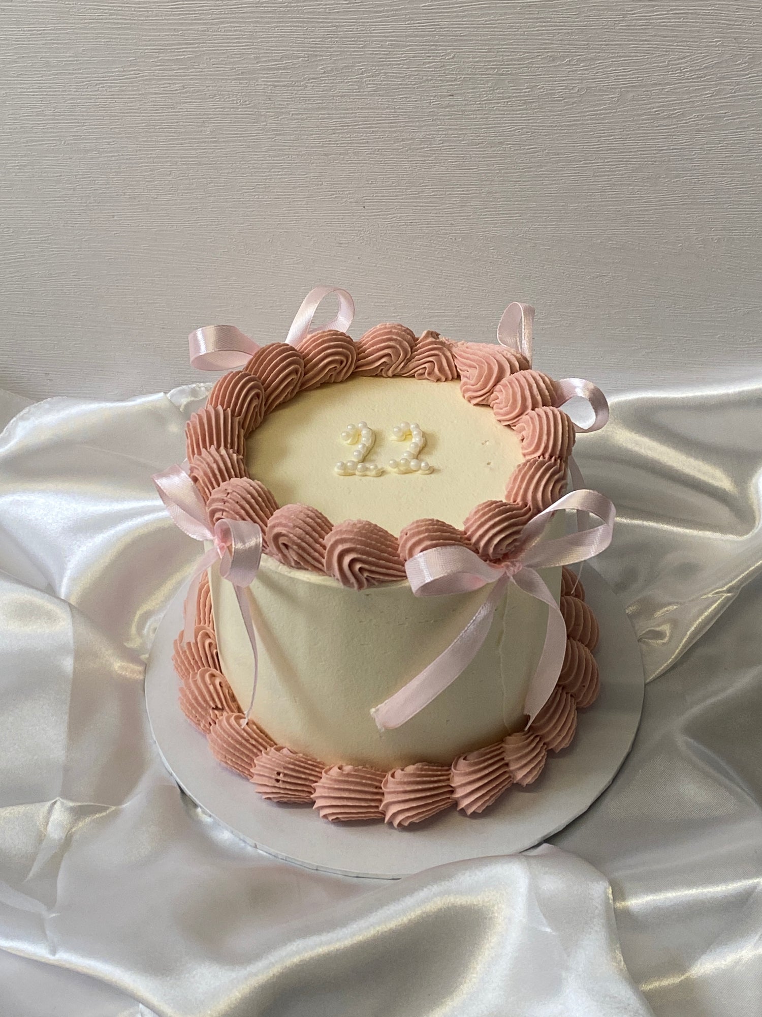 Coquette bow cake